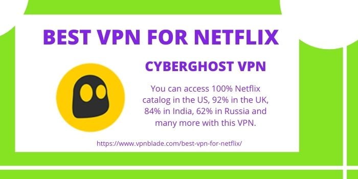 Best VPN for Netflix - CyberGhost VPN