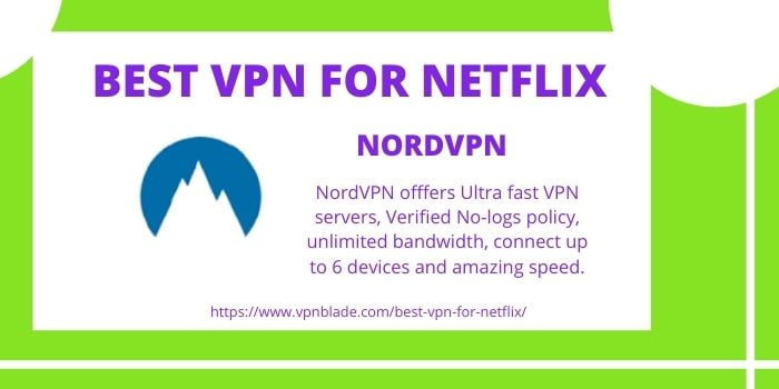 Best VPN for Netflix- NordVPN