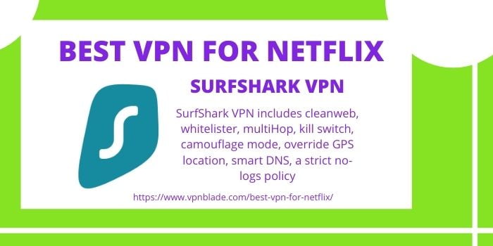 Best VPN for Netflix - Surfshark