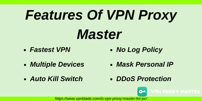 Features of VPN Proxy Master