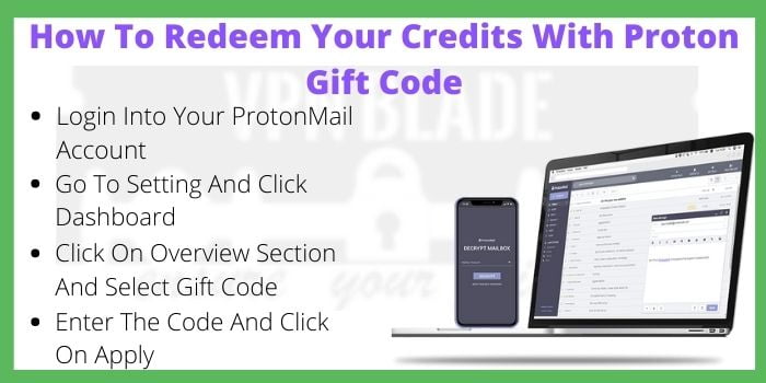 How To Redeem Your Credits With Proton Gift Code
