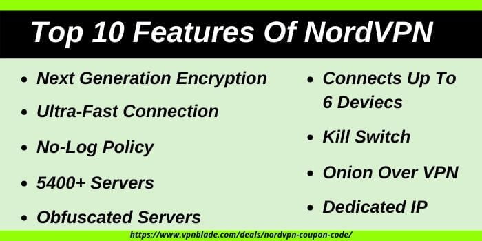 NordVPN features