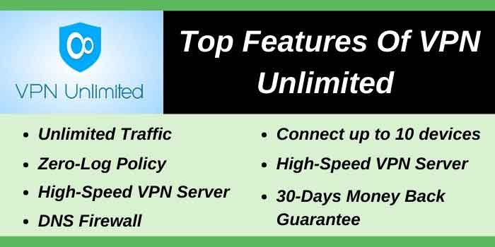 Top features of VPN Unlimited