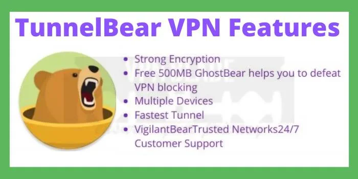 TunnelBear VPN Features