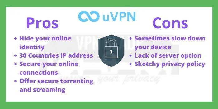 uVPN pros and cons