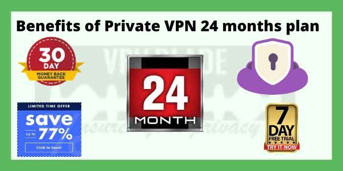 benefits of the Private VPN 24 months