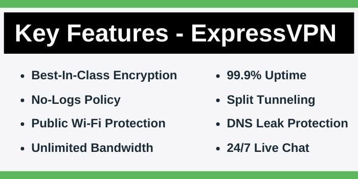 Key Features Of ExpressVPN