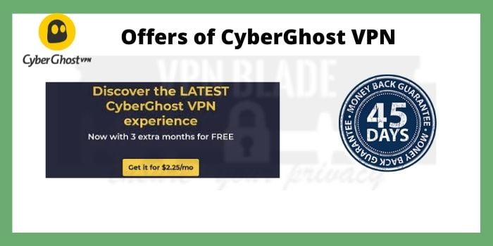 Offers of CyberGhost VPN
