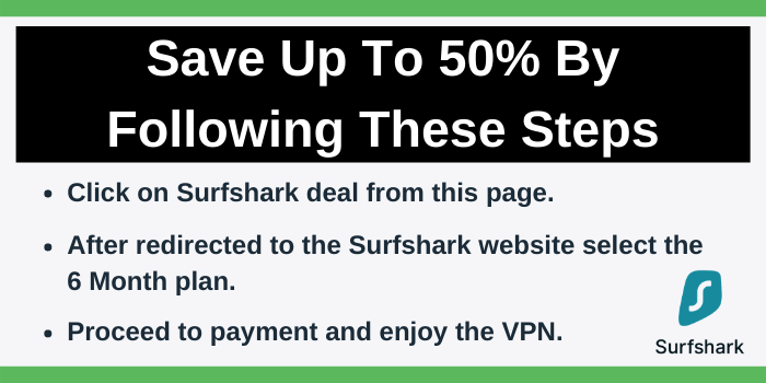 Steps to get Surfshark discount