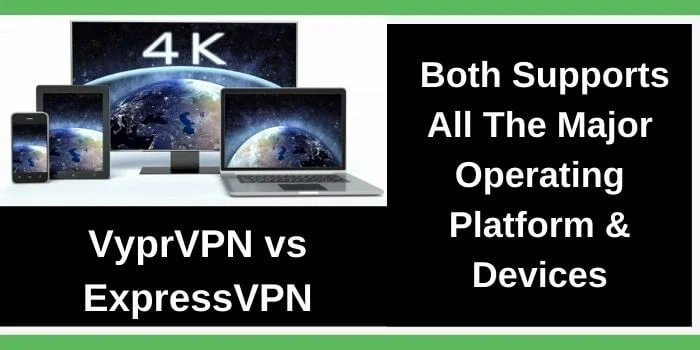 VyprVPN & ExpressVPN supports different devices