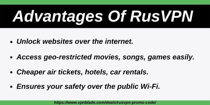 Advantages With RusVPN