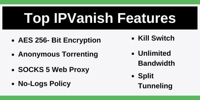 IPVanish VPN Review Features