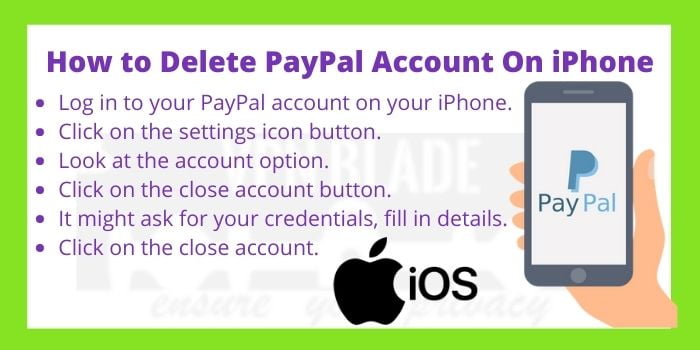 How to Delete PayPal Account On iPhone