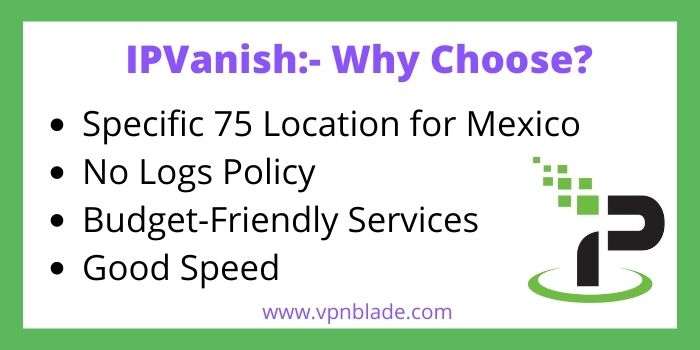 IPVanish Mexico VPN Servers