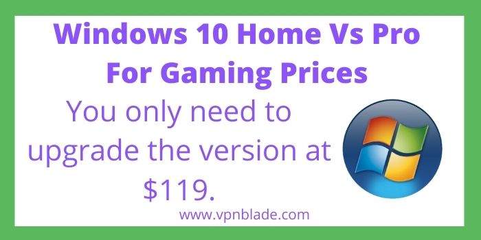 Price Difference Windows 10 Home vs Pro