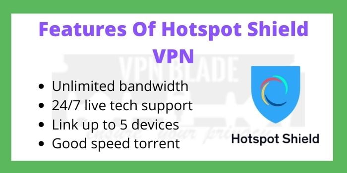 Features Of Hotspot Shield VPN