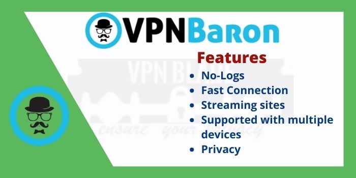 VPN Baron features