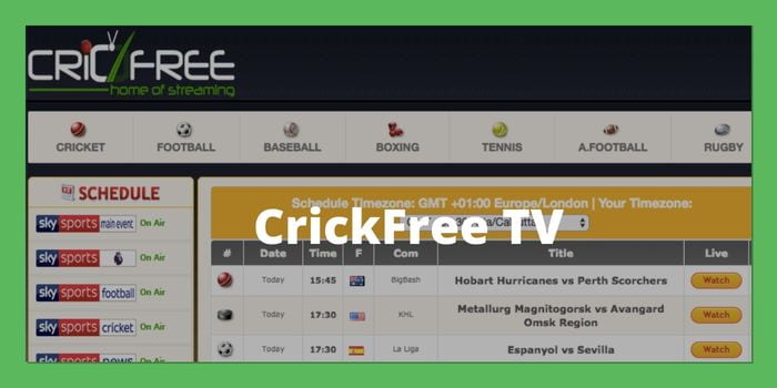 crickfree tv free NFL stream sites