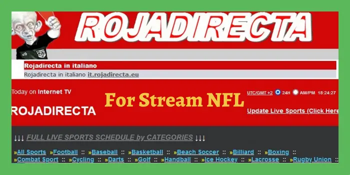 Roja Directa for NFL streaming