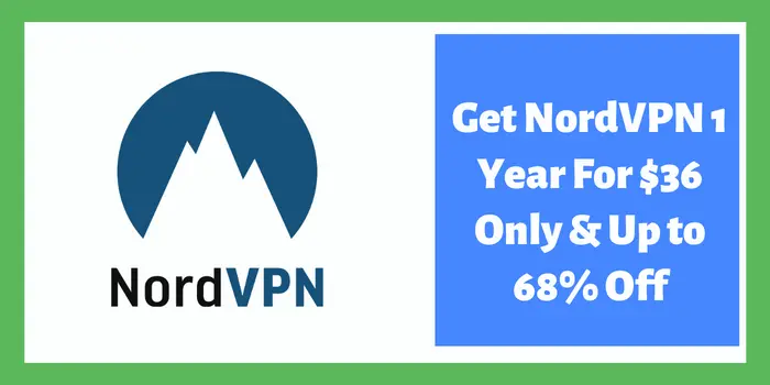 NordVPN 1 year coupon to buy at $36