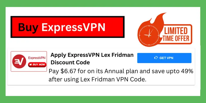Apply Lex Fridman ExpressVPN deal