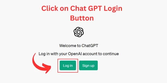 Click on Chat GPT Login Button