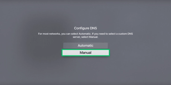 Configure DNS To Manual