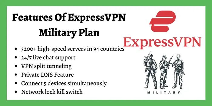 Features Of ExpressVPN Military Plan