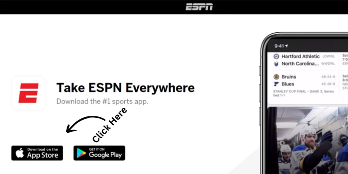 App Store & Google Play Store For ESPN Download