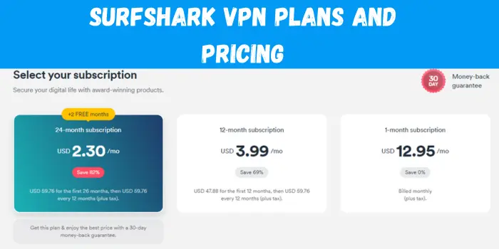 surfshark omegle VPN price and plans