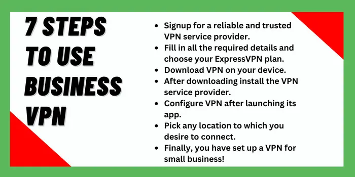 7 Steps To Use Business VPN