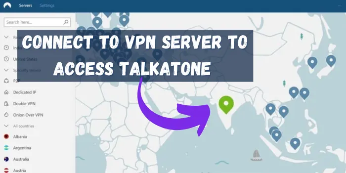 connect with server to access talkatone app from anywhere.