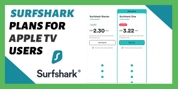 Surfshark Plans For Apple TV Users